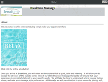 Tablet Screenshot of breaktime-massage.com